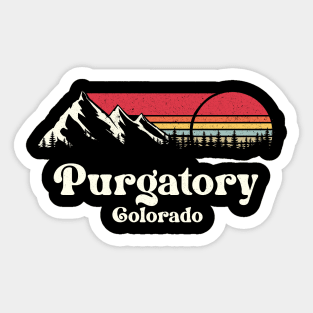 Purgatory Colorado Mountains Sticker